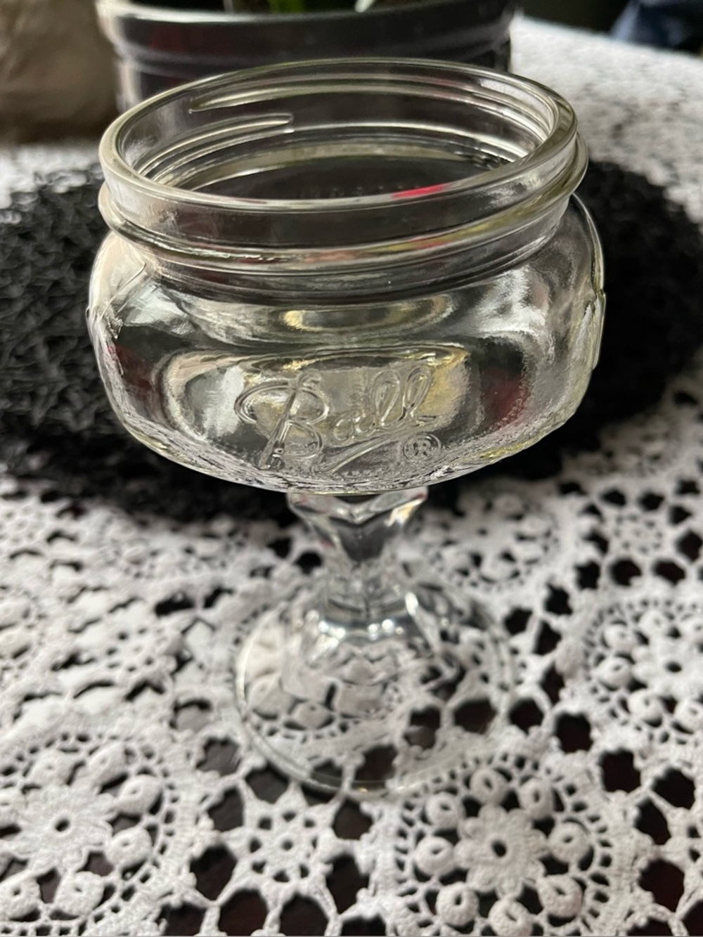 Vintage Ball Mason Jar Martini Glass